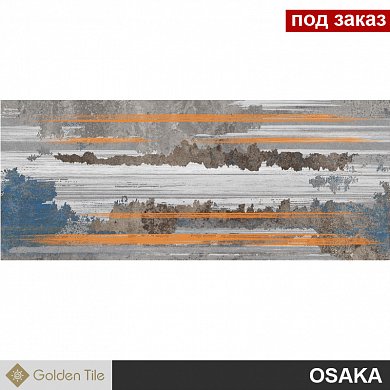 Плитка настенная   OSAKA BRUSH серый  200*500